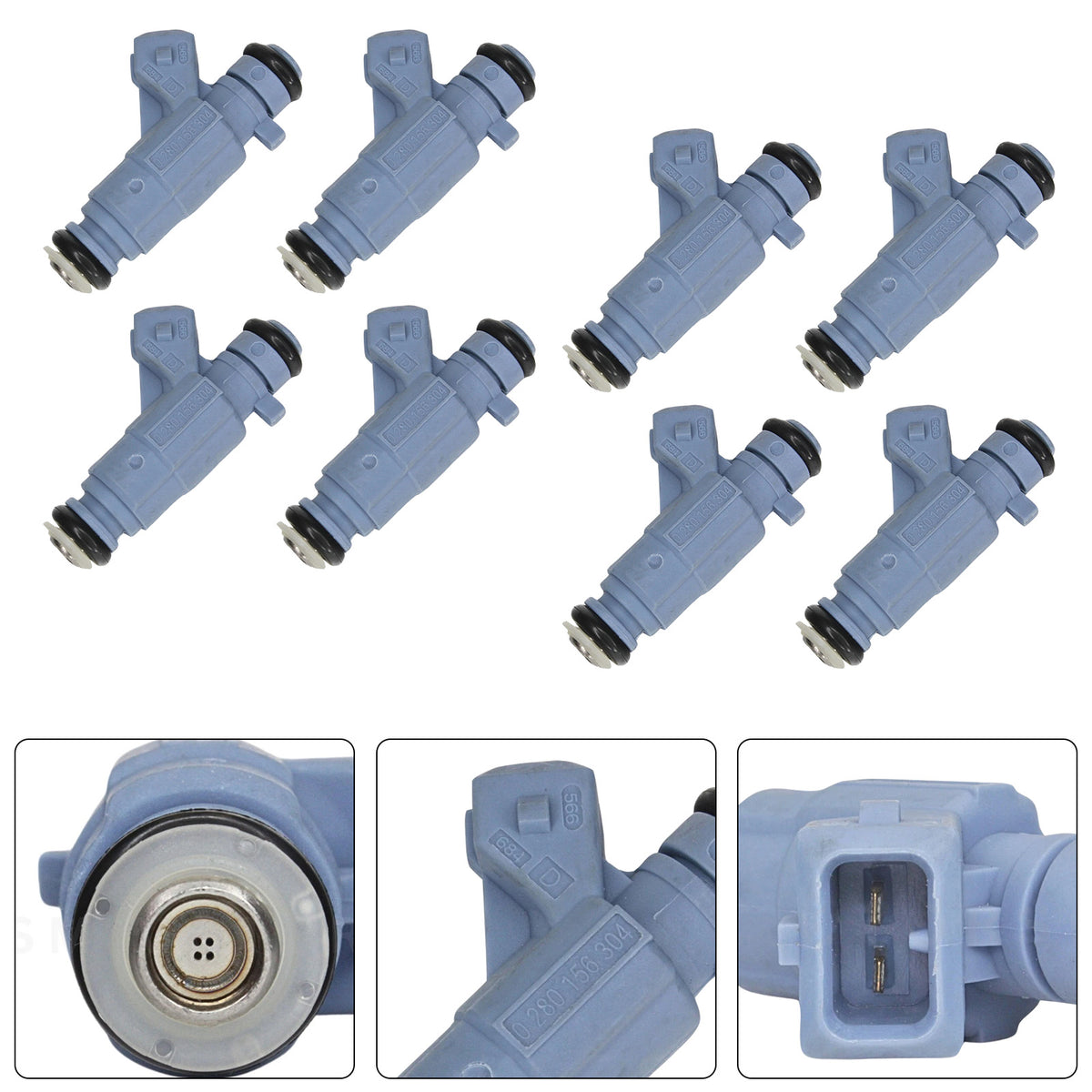 Mercedes-Benz E55 S55 CL55 2003-2006 0280156304 8PCS Fuel Injector