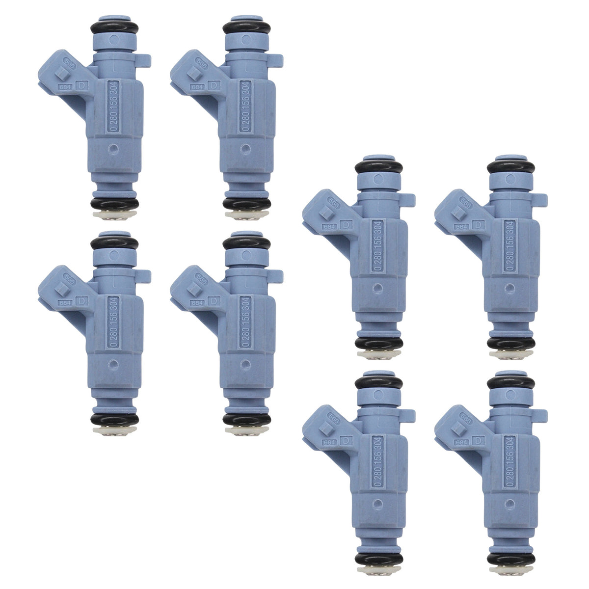 Mercedes-Benz E55 S55 CL55 2003-2006 0280156304 8PCS Fuel Injector