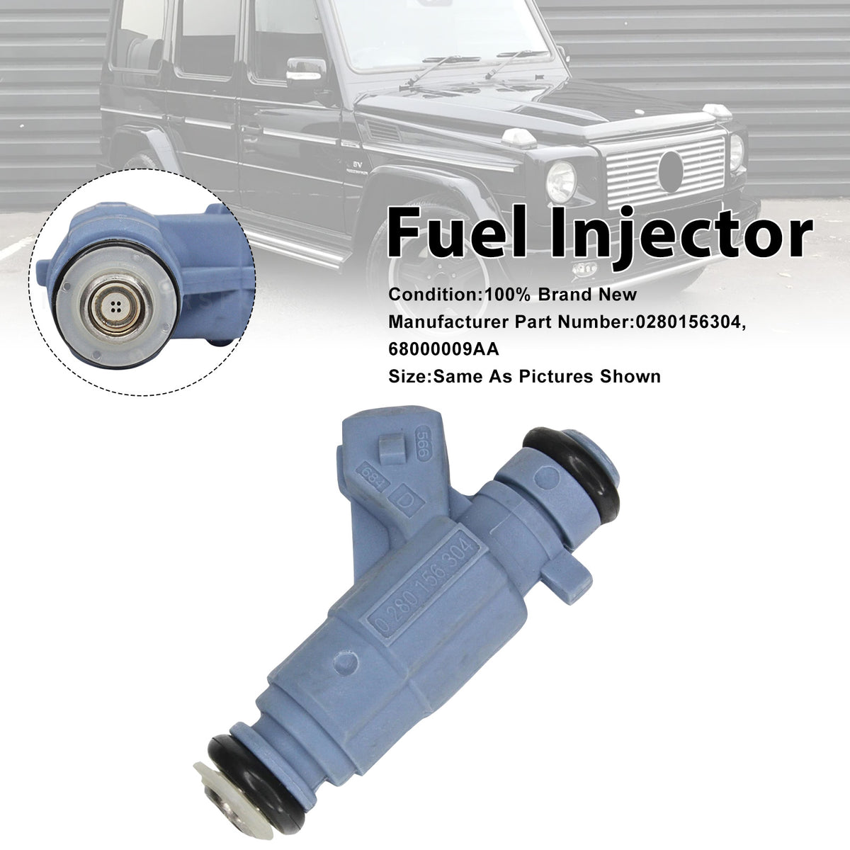 Mercedes-Benz E55 S55 CL55 2003-2006 0280156304 1PCS Fuel Injector