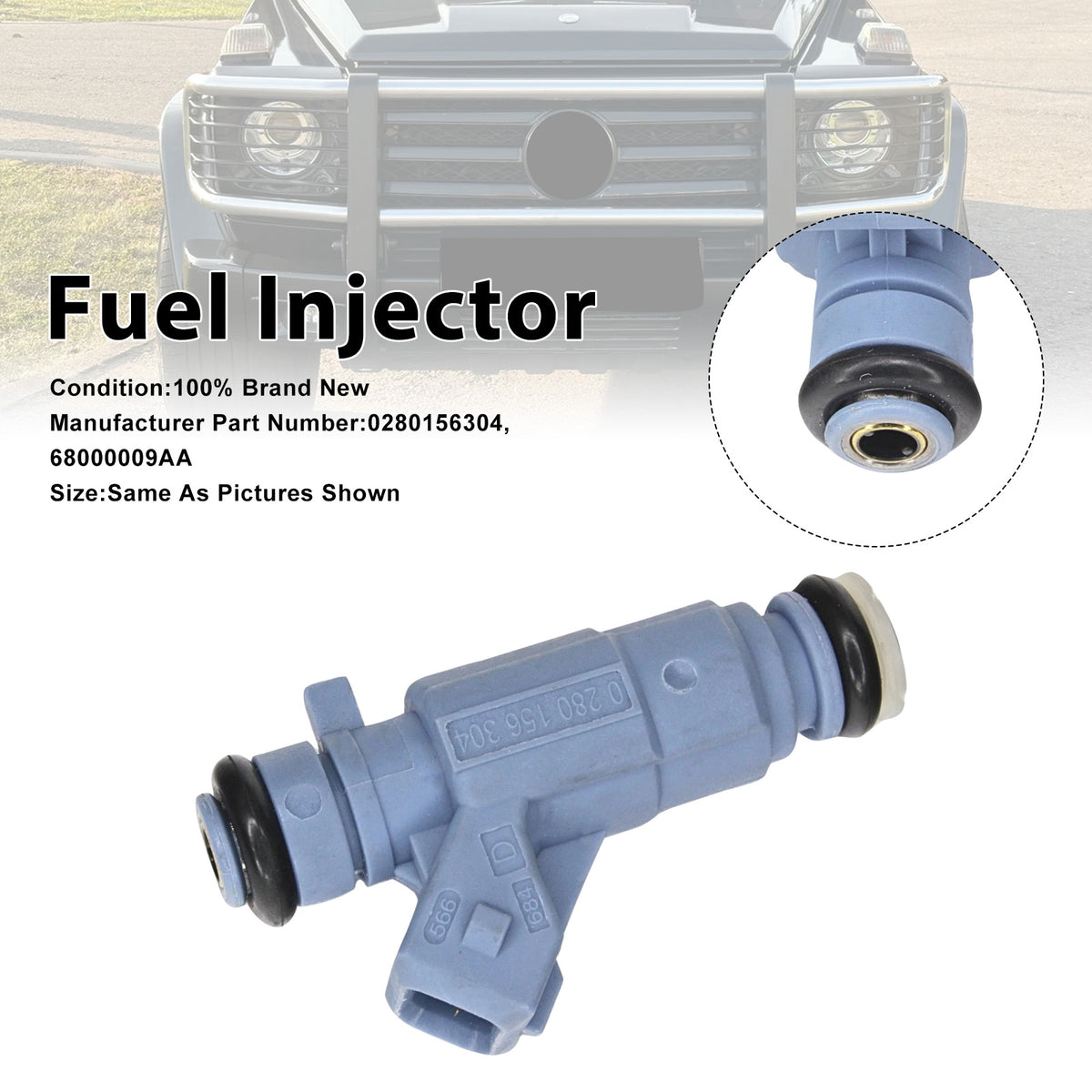 Mercedes-Benz E55 S55 CL55 2003-2006 0280156304 1PCS Fuel Injector