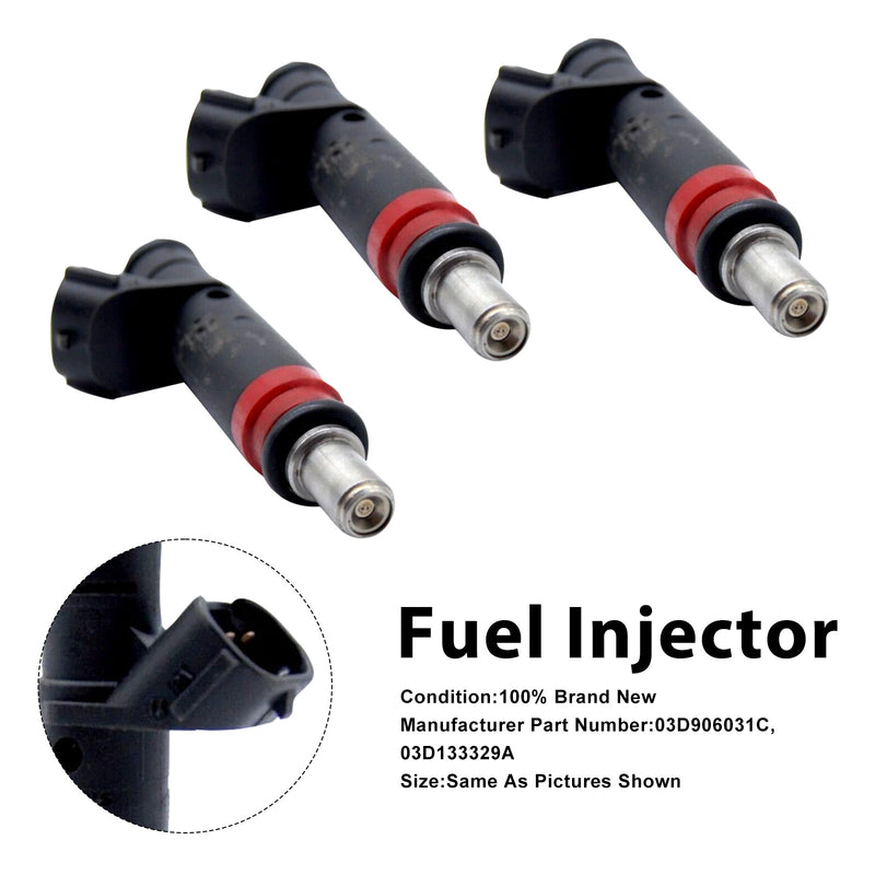 VW Polo 2001-2008 For Skoda Fabia 2001-2007 03D906031C 3Pcs Fuel Injector