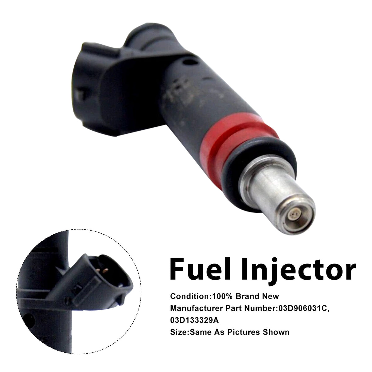 VW Polo 2001-2008 For Skoda Fabia 2001-2007 03D906031C 1PCS Fuel Injector