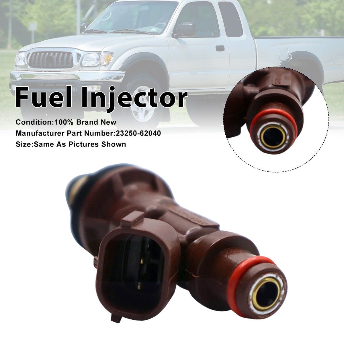 Toyota Tundra 1998-2004 Tacoma 1998-2004 23250-62040 1PCS Fuel Injector