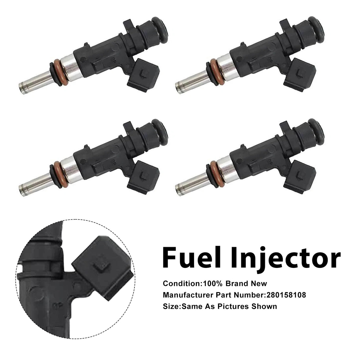Holden Cruze JH 1.6L A16LET 2013-2016 0280158108 4PCS Fuel Injector