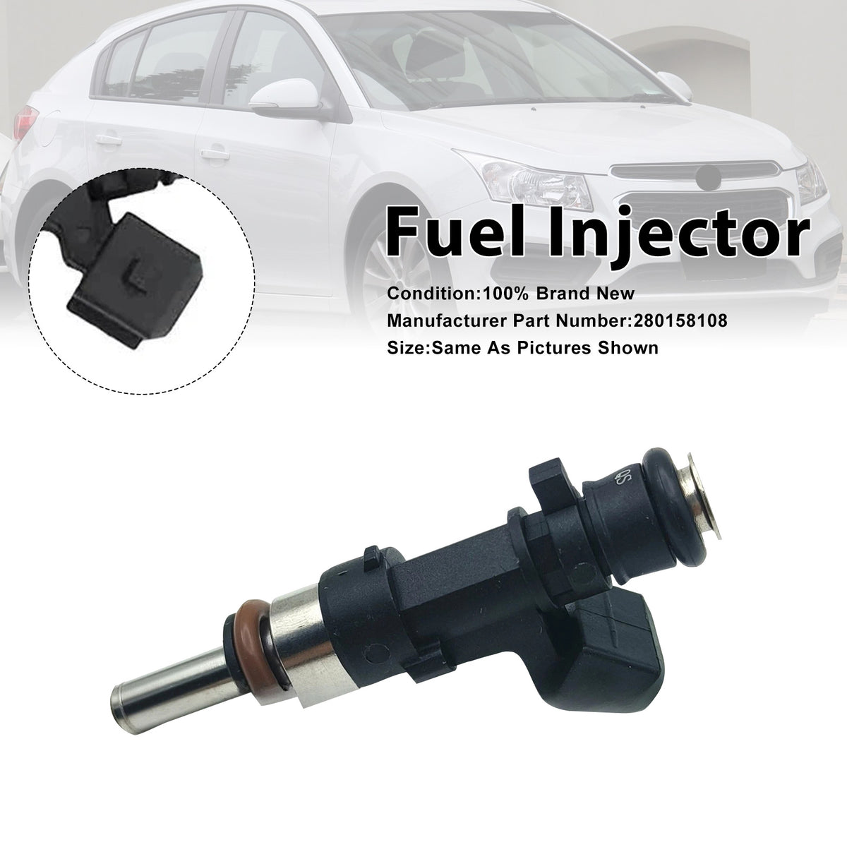Holden Cruze JH 1.6L A16LET 2013-2016 0280158108 1PCS Fuel Injector