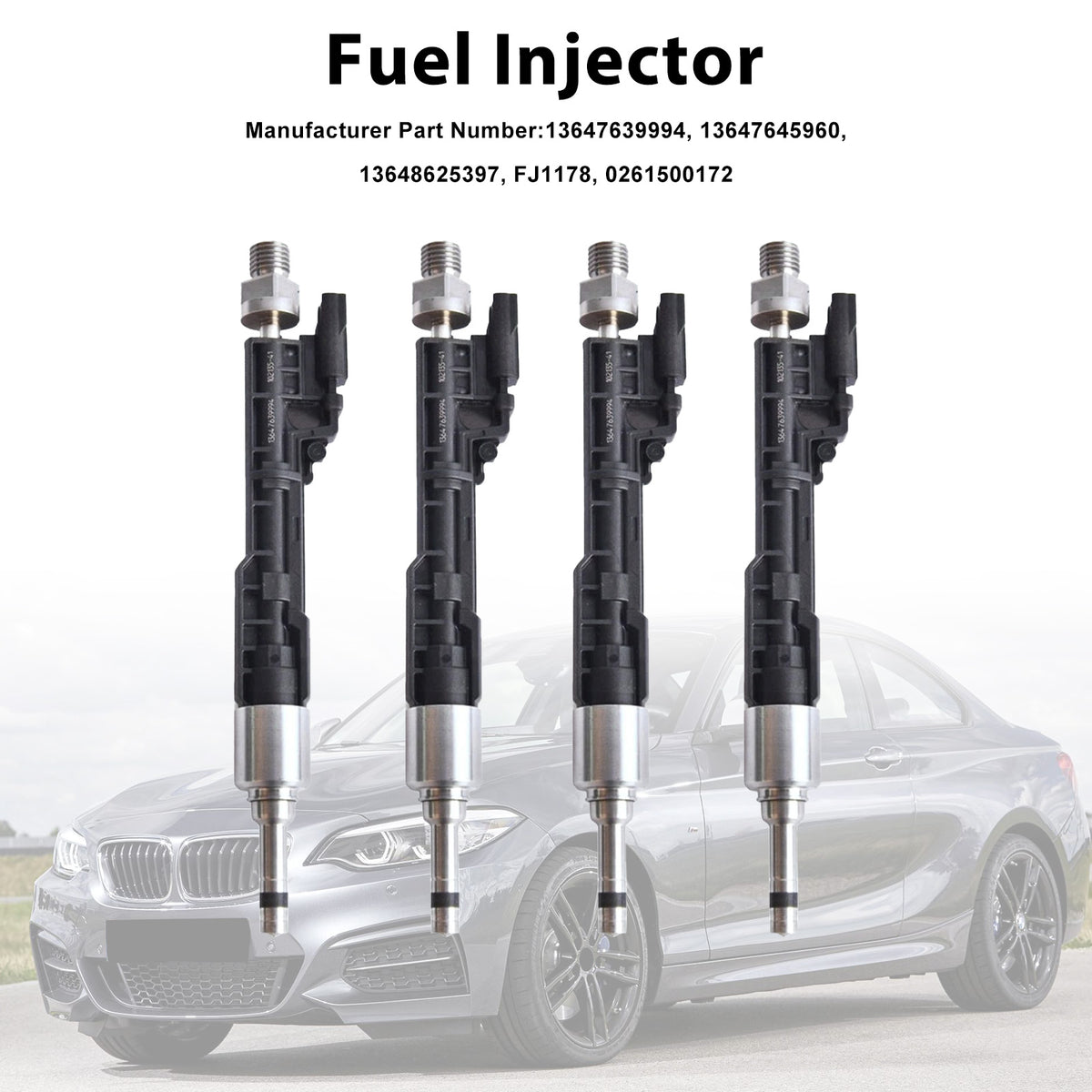 BMW 335I 428I 2014-2016 M235I 2014-2016 0261500172 4PCS Fuel Injector