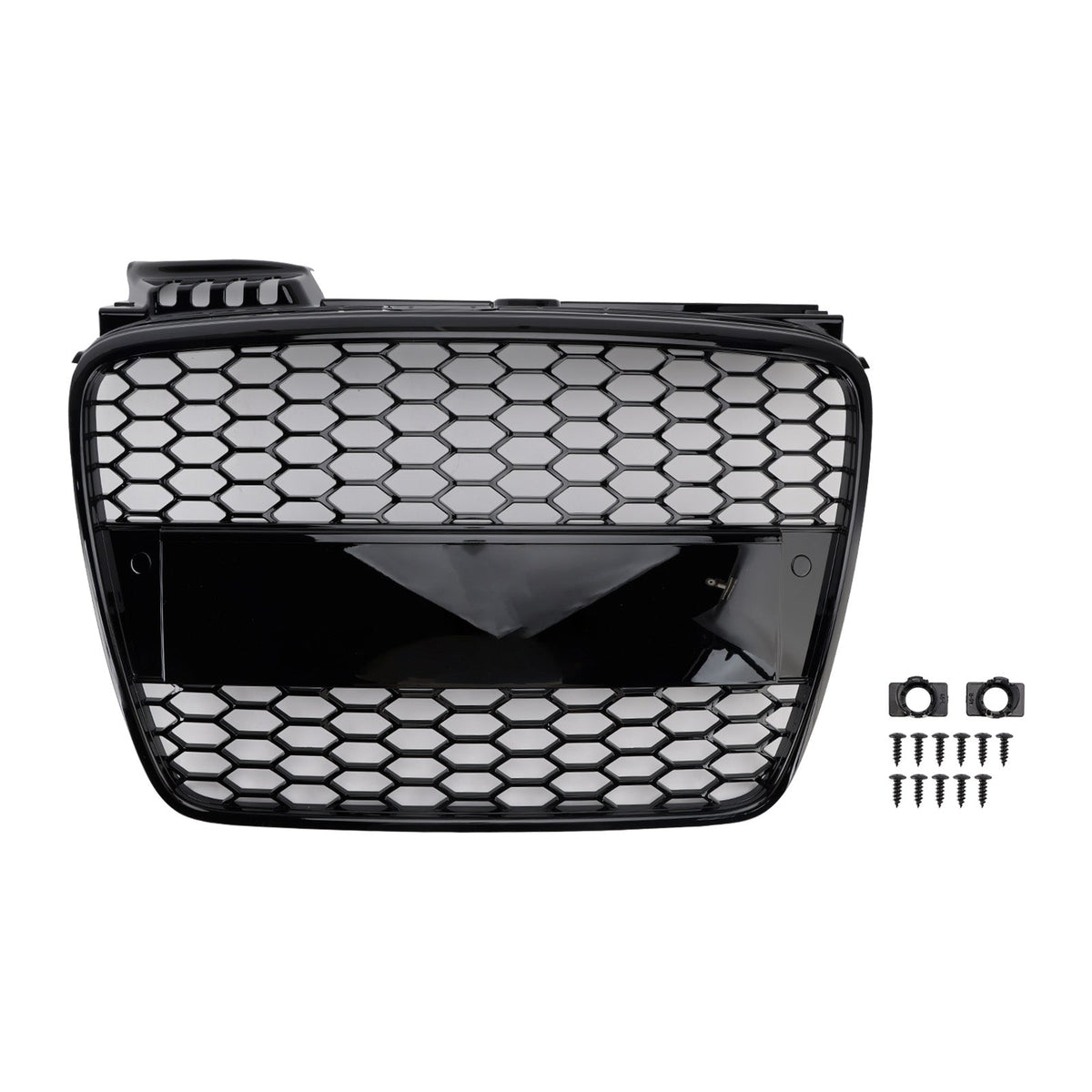 RS4 Style Front Honeycomb Mesh Grille Grill Fit Audi A4 B7 S-Line 2005-2008