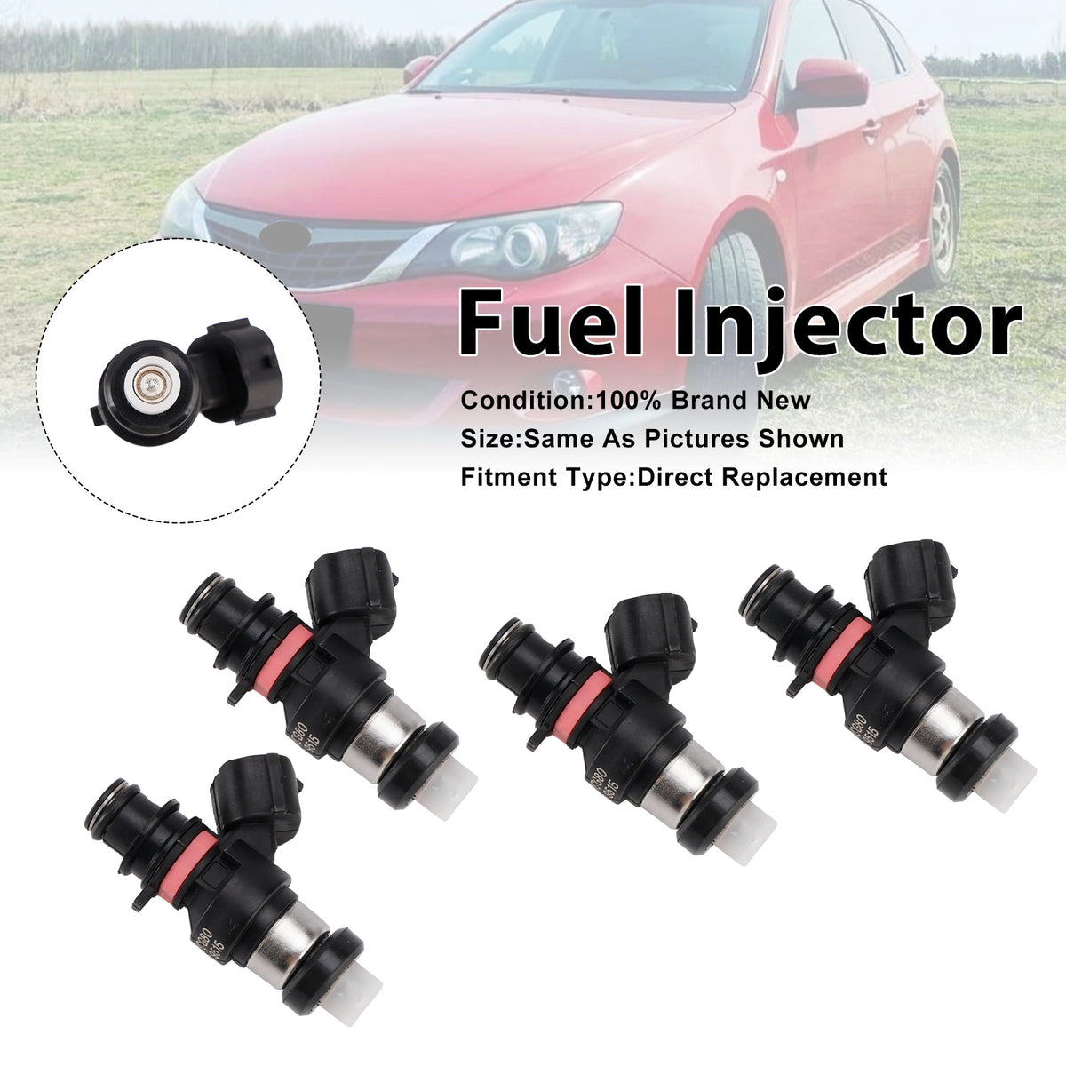 Subaru Impreza RX 2.0L EI 2007-2012 FBYCG80 16600-AA270 4PCS Fuel Injector