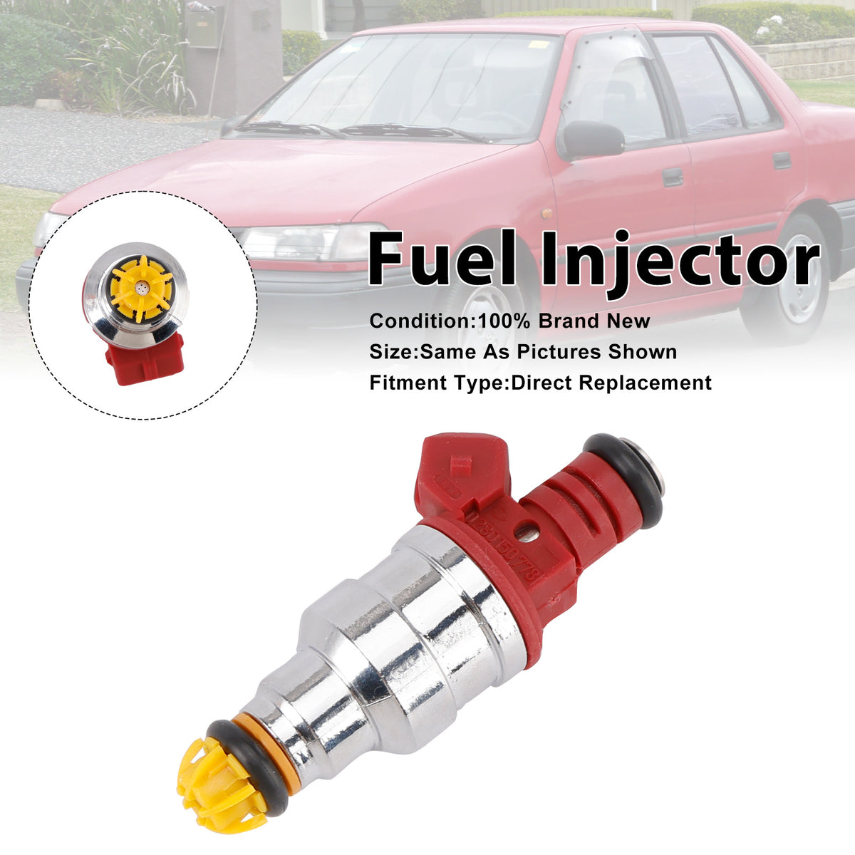 Hyundai Excel 1990-1994 Scoupe 1991-1992 0280150788 1PCS Fuel Injector
