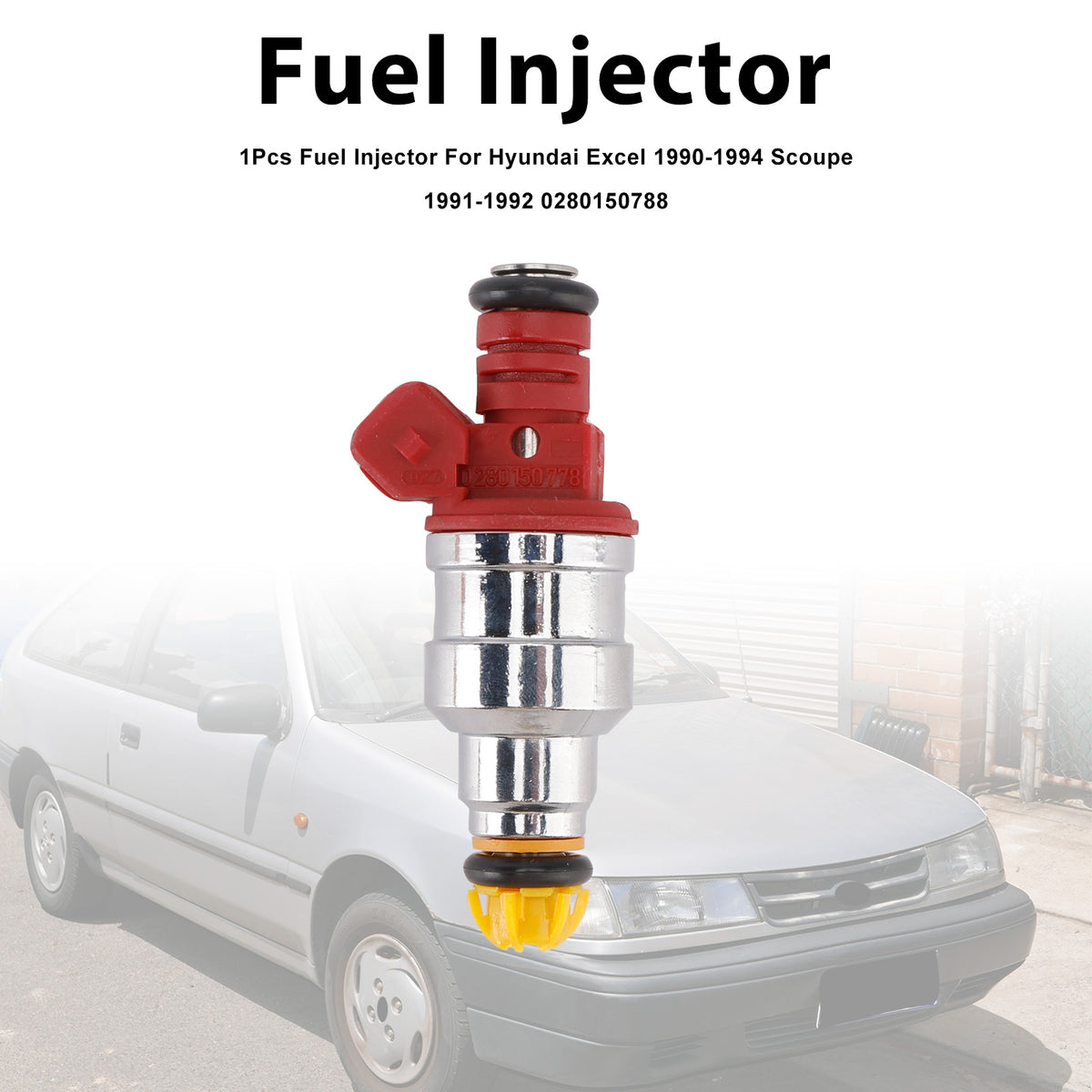 Hyundai Excel 1990-1994 Scoupe 1991-1992 0280150788 1PCS Fuel Injector