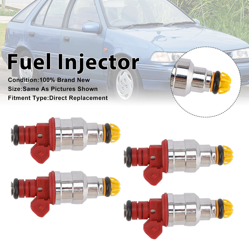 Hyundai Excel 1990-1994 Scoupe 1991-1992 0280150788 4PCS Fuel Injector
