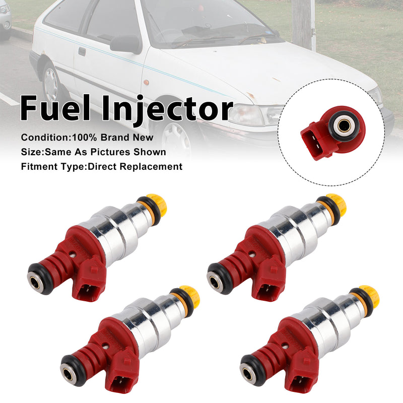 Hyundai Excel 1990-1994 Scoupe 1991-1992 0280150788 4PCS Fuel Injector
