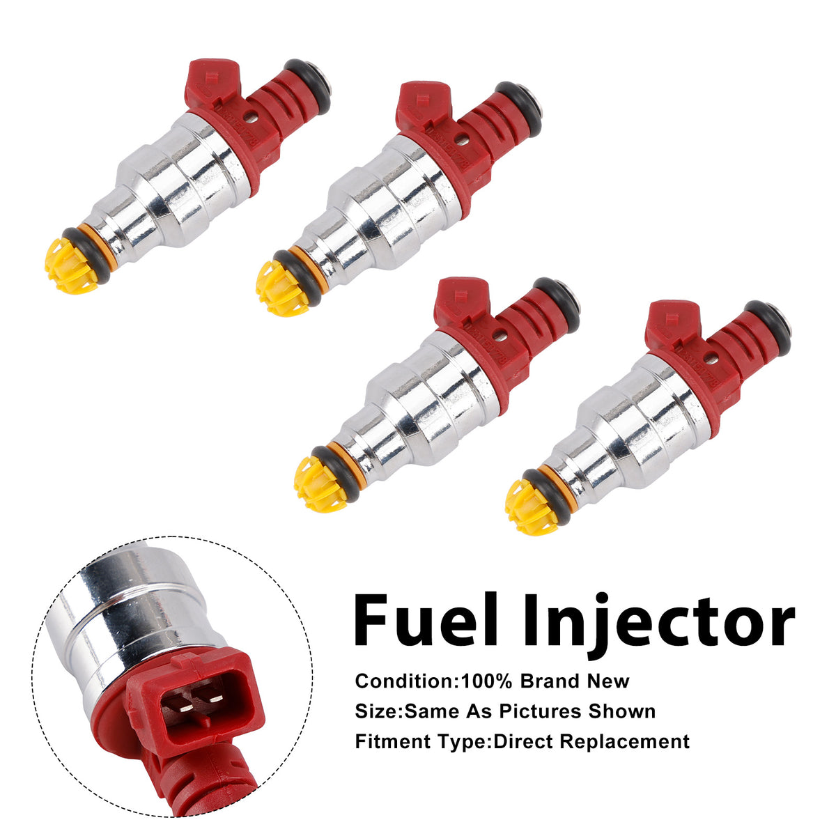 Hyundai Excel 1990-1994 Scoupe 1991-1992 0280150788 4PCS Fuel Injector