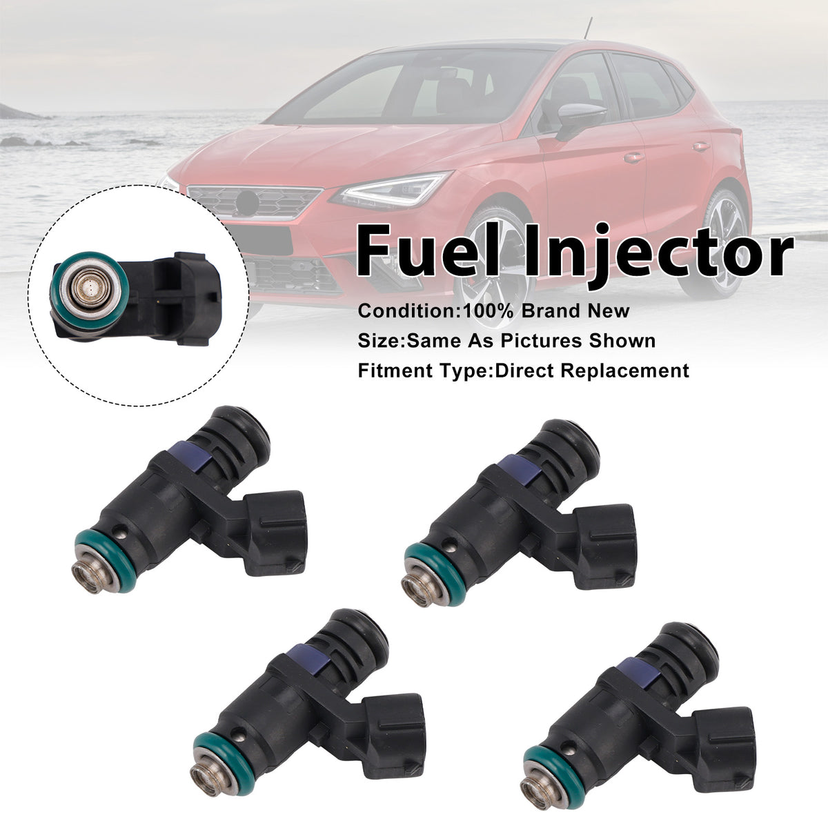 Seat Mii 2011-2019 For Skoda Octavia 2014-2020 04E906031E 4PCS Fuel Injector
