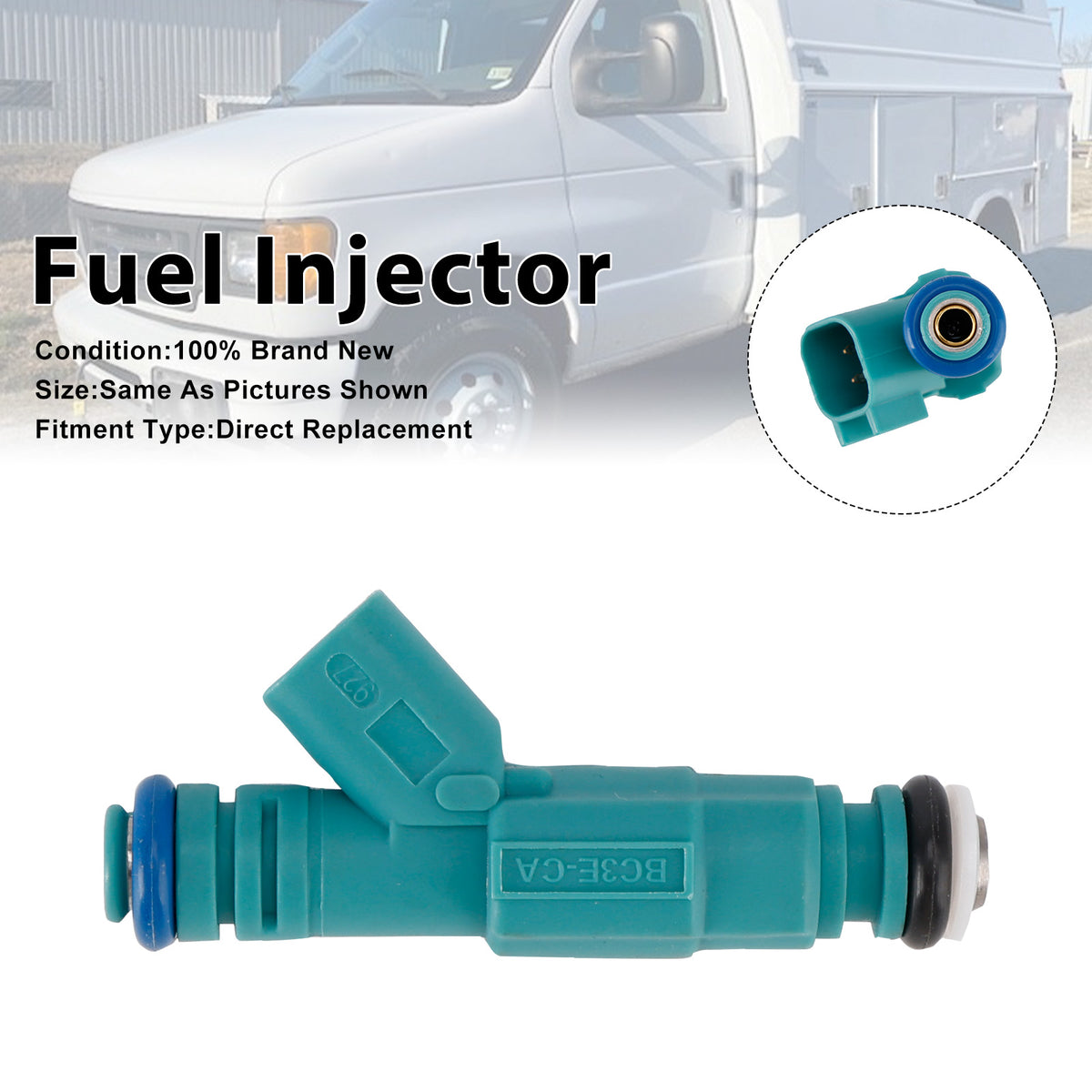 Ford E-350 E-450 Super Duty 2004-2009 0280156217 1PCS Fuel Injector