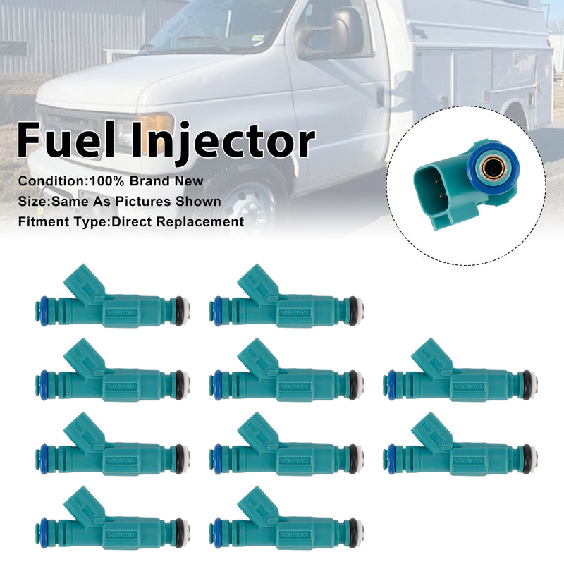 Ford E-350 E-450 Super Duty 2004-2009 0280156217 10Pcs Fuel Injector