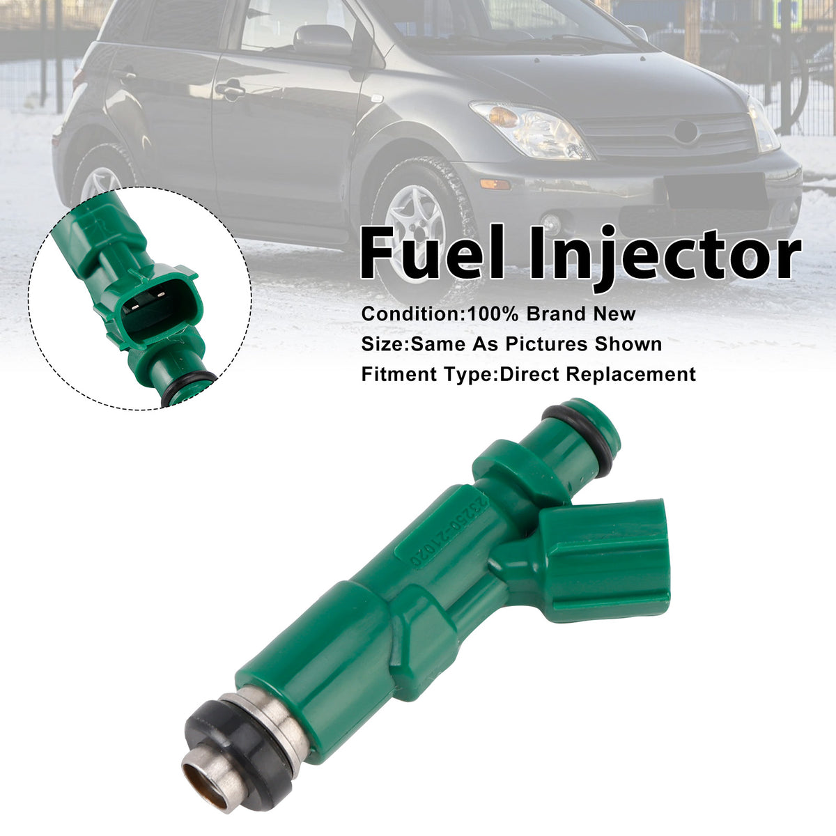 Scion xA 2004-2006 For Toyota Echo 2000-2005 23250-21020 1PCS Fuel Injector