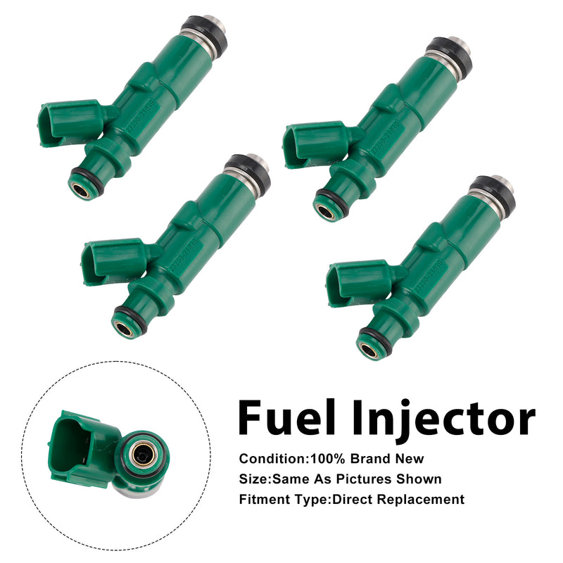 Scion xA 2004-2006 For Toyota Echo 2000-2005 23250-21020 4PCS Fuel Injector