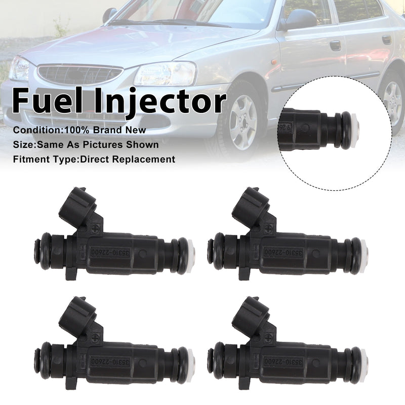 Hyundai Accent 2000-2005 Getz 2003-2005 35310-22600 4PCS Fuel Injector