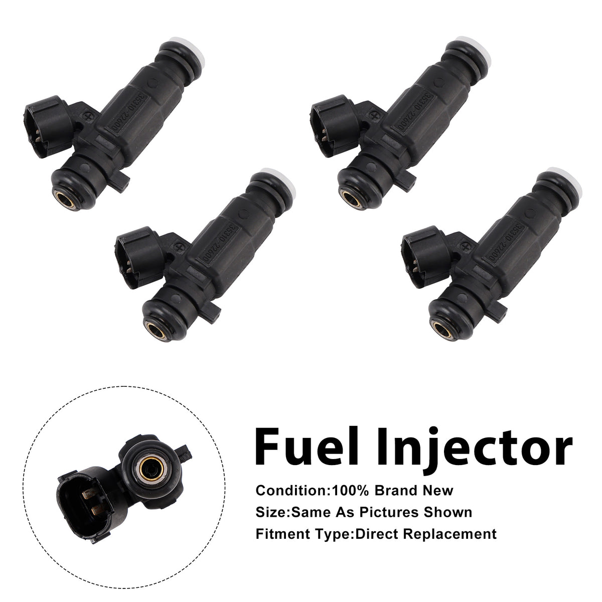 Hyundai Accent 2000-2005 Getz 2003-2005 35310-22600 4PCS Fuel Injector