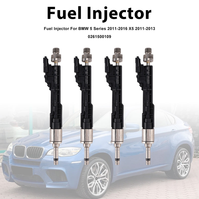 BMW 5 Series 2011-2016 X5 2011-2013 0261500109 4PCS Fuel Injector