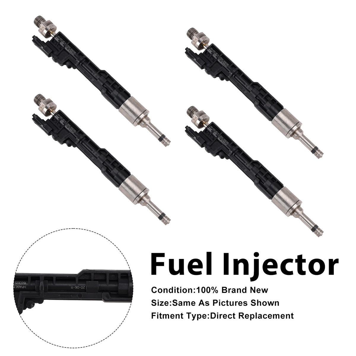 BMW 5 Series 2011-2016 X5 2011-2013 0261500109 4PCS Fuel Injector