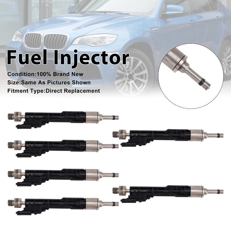 BMW 5 Series GT 2011-2016 X5 2011-2013 0261500109 6PCS Fuel Injector