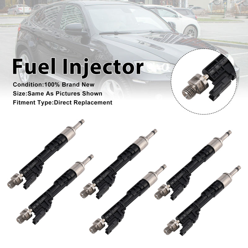 BMW 5 Series GT 2011-2016 X5 2011-2013 0261500109 6PCS Fuel Injector