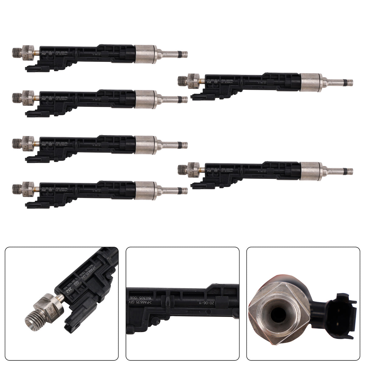 BMW 5 Series GT 2011-2016 X5 2011-2013 0261500109 6PCS Fuel Injector