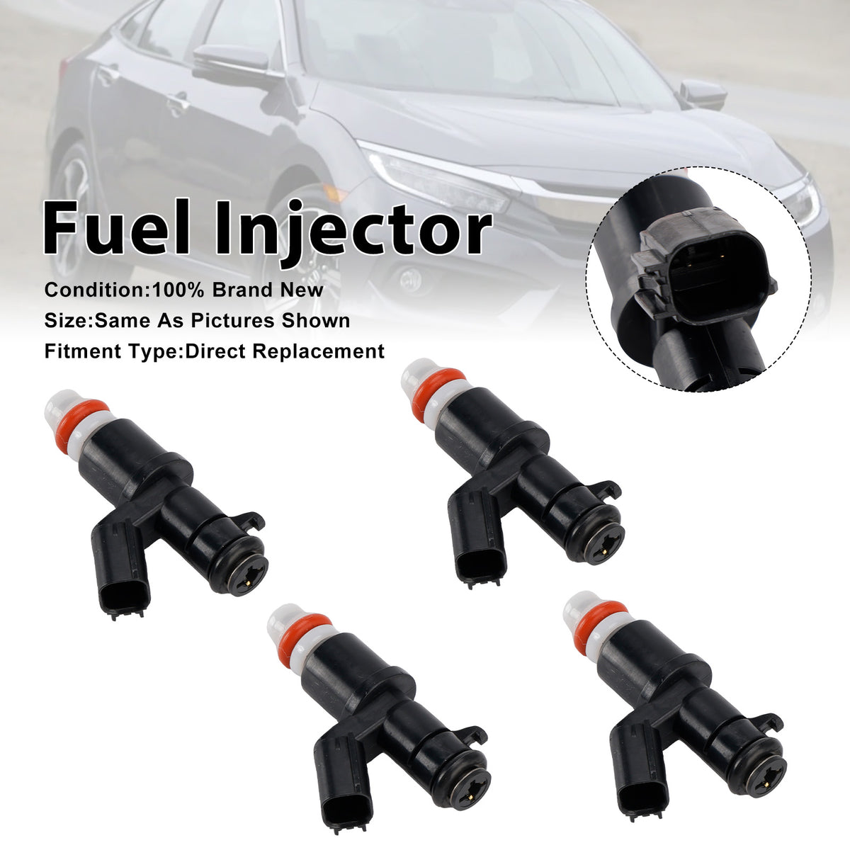 HONDA CIVIC 2016-2021 16450-5BA-A01 164505BAA01 4PCS Fuel Injector