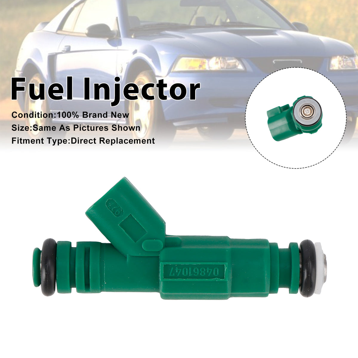 Ford Mustang 1999-2020 Jeep Liberty 2002-2003 0280155789 1PCS Fuel Injector