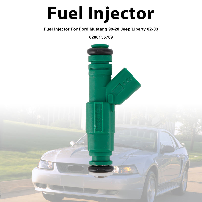 Ford Mustang 1999-2020 Jeep Liberty 2002-2003 0280155789 1PCS Fuel Injector