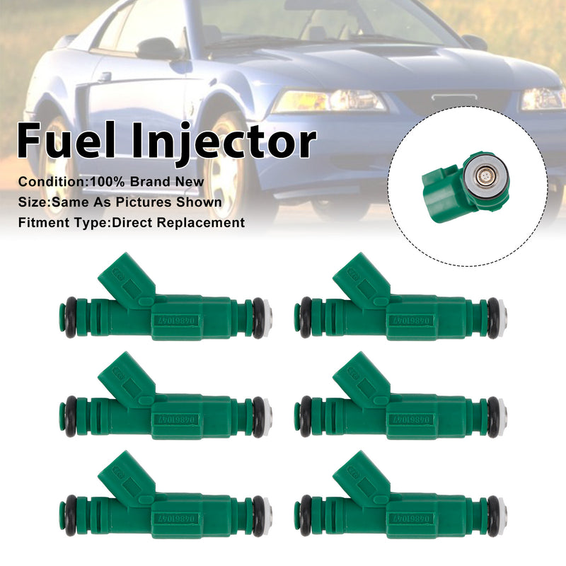 Ford Mustang 1999-2020 Jeep Liberty 2002-2003 0280155789 6PCS Fuel Injector
