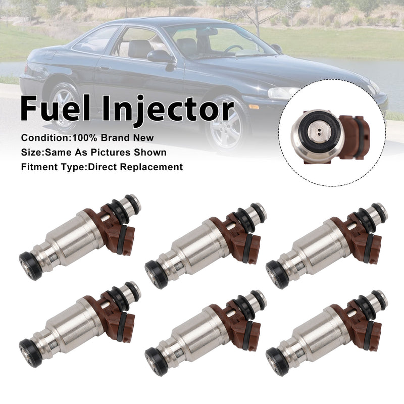 Lexus SC300 1992-1994 GS300 1993-1994 23250-46030 6PCS Fuel Injector