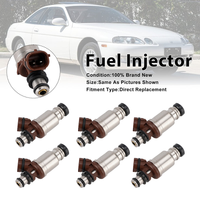 Lexus SC300 1992-1994 GS300 1993-1994 23250-46030 6PCS Fuel Injector