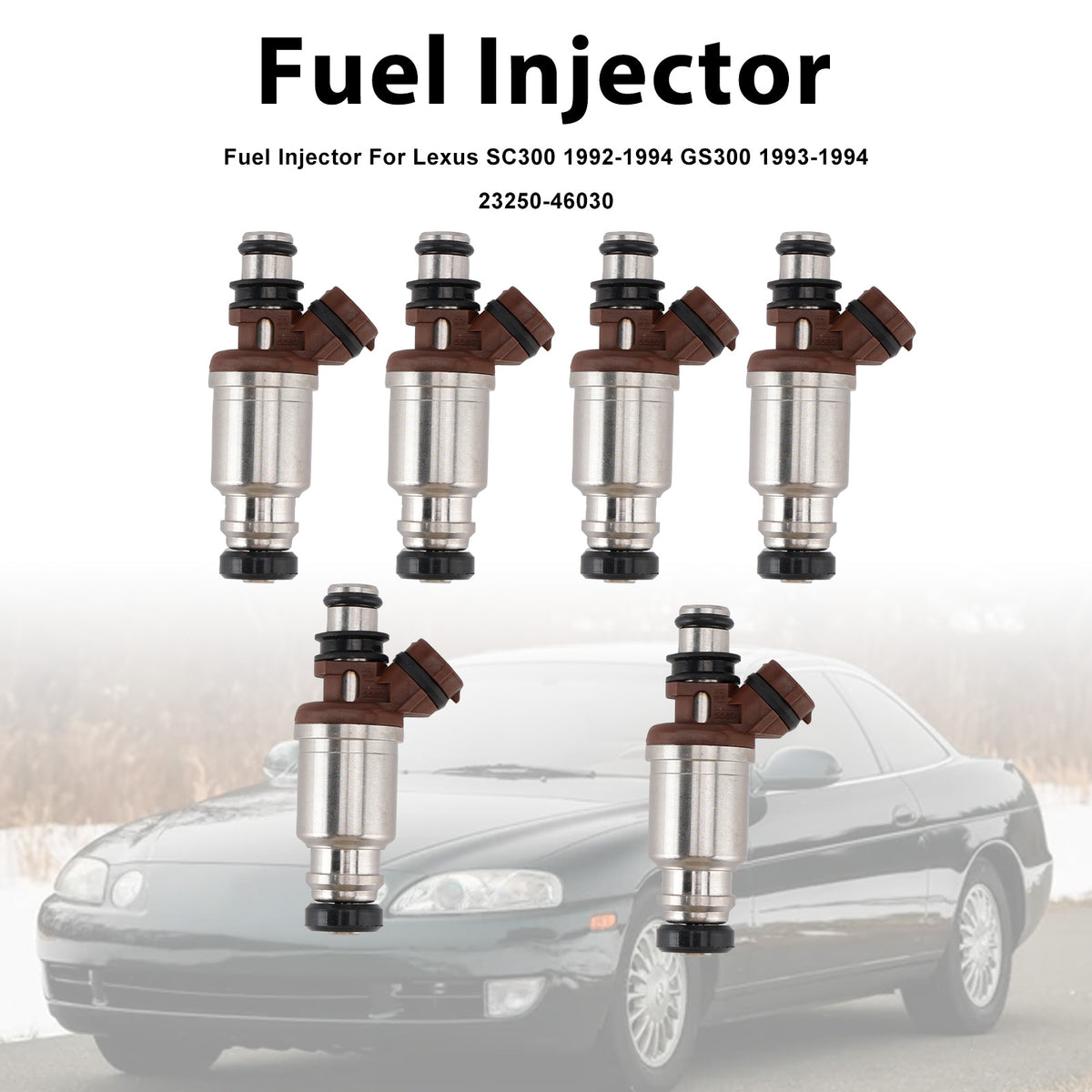 Lexus SC300 1992-1994 GS300 1993-1994 23250-46030 6PCS Fuel Injector