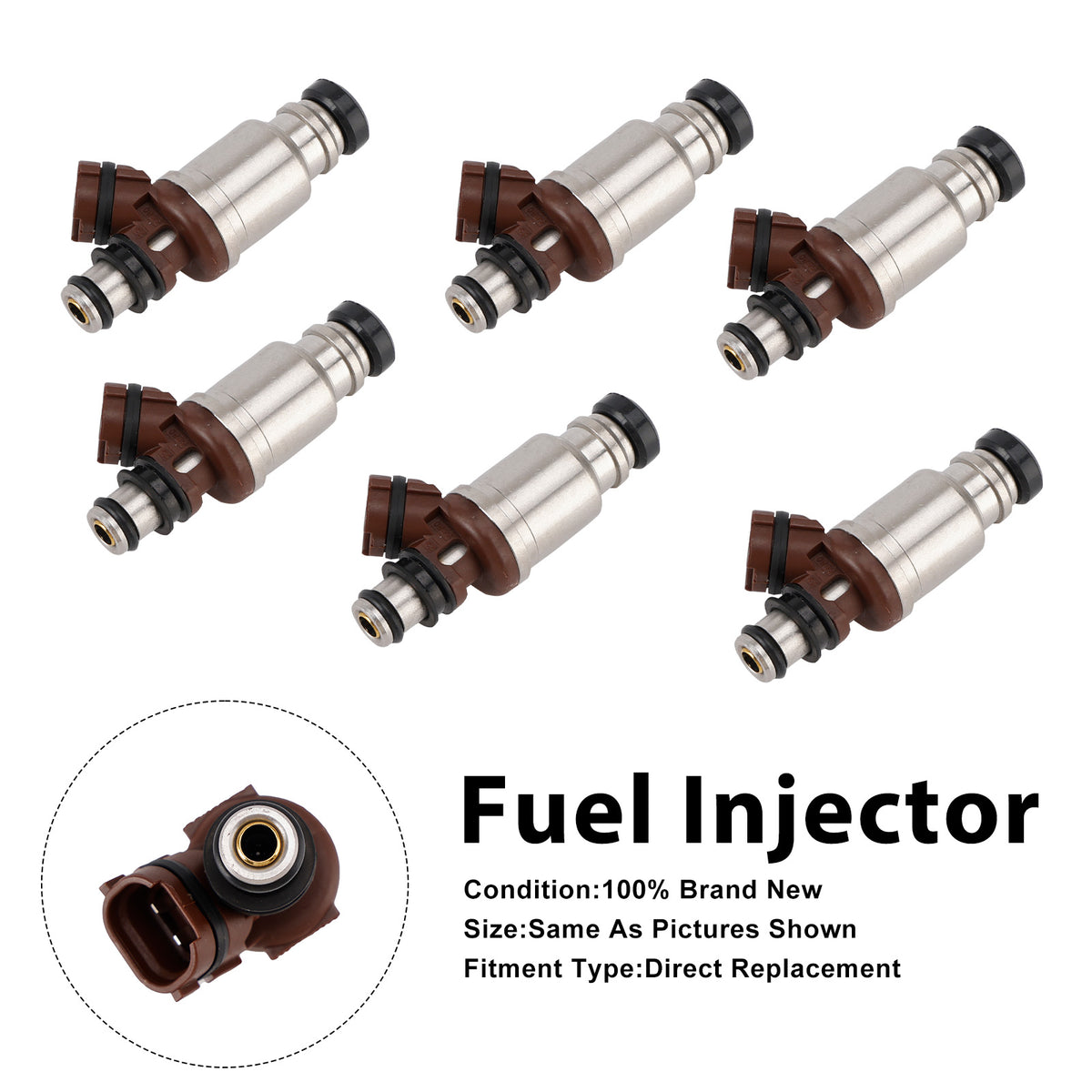 Lexus SC300 1992-1994 GS300 1993-1994 23250-46030 6PCS Fuel Injector