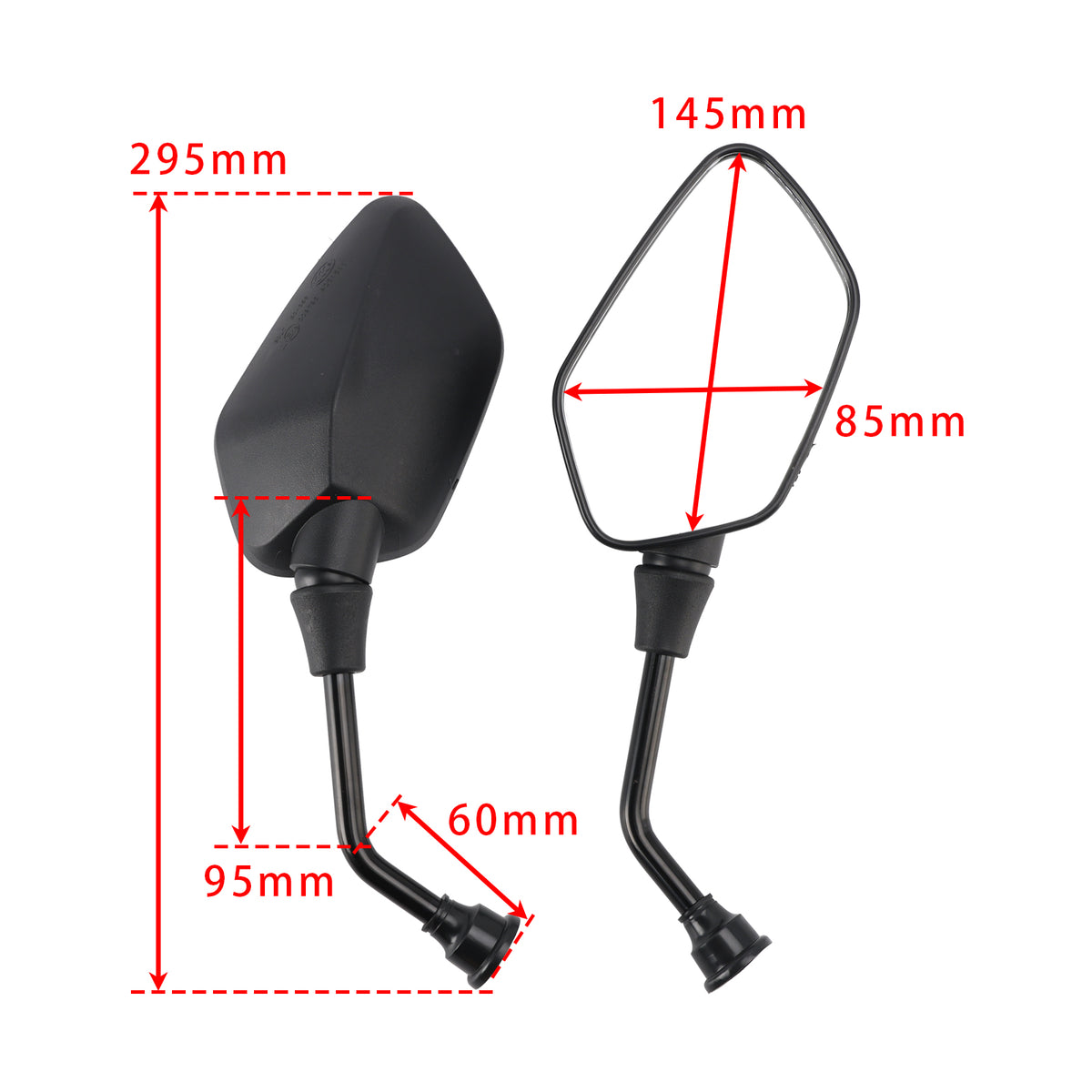 Honda CB1000R CB 1000 R 2008-2023 Replacement Mirror Set Left & Right