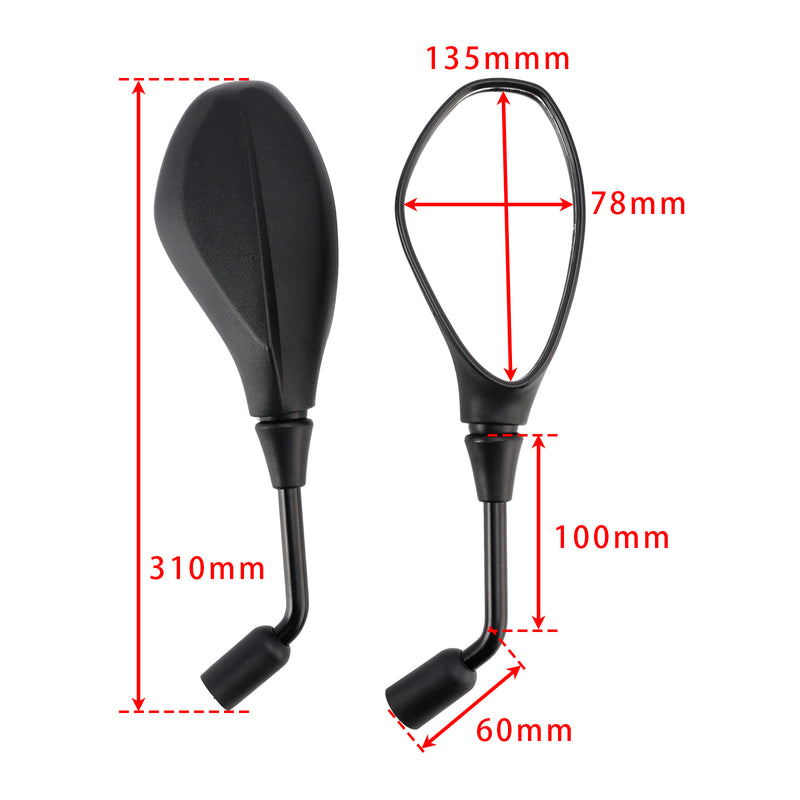 BMW F650GS F700GS F800GS F800R 2006-2026 Replacement Mirror Set Left & Right