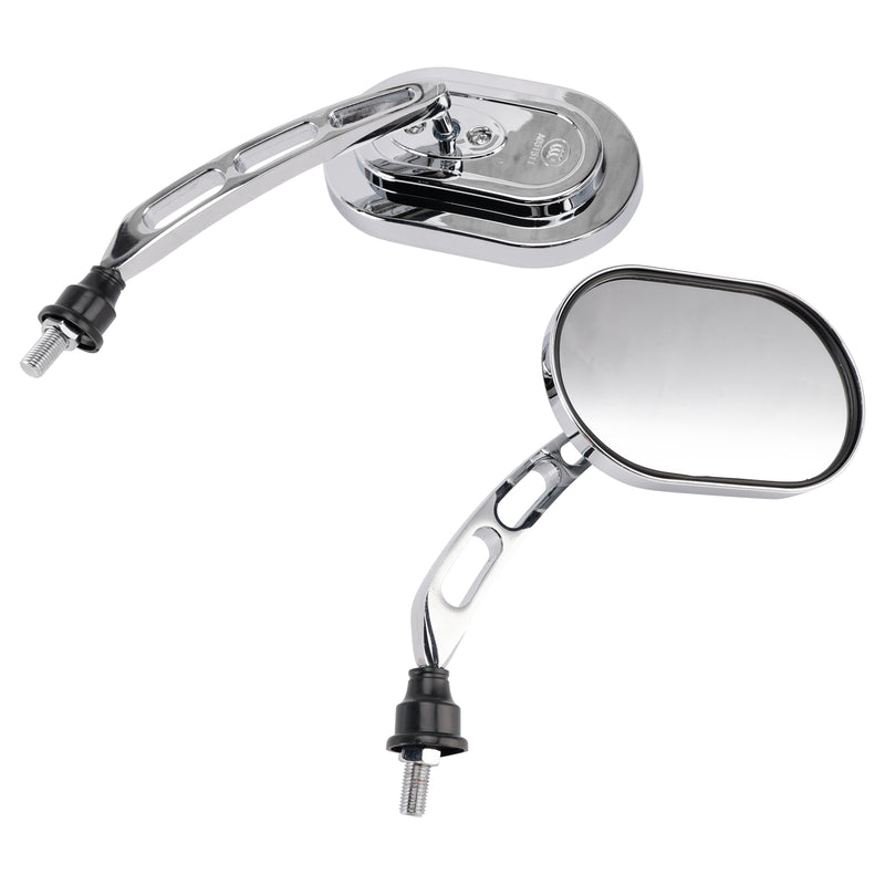Choppers Cruiser Custom 10mm Chrome Motorcycle Rearview Side Mirrors
