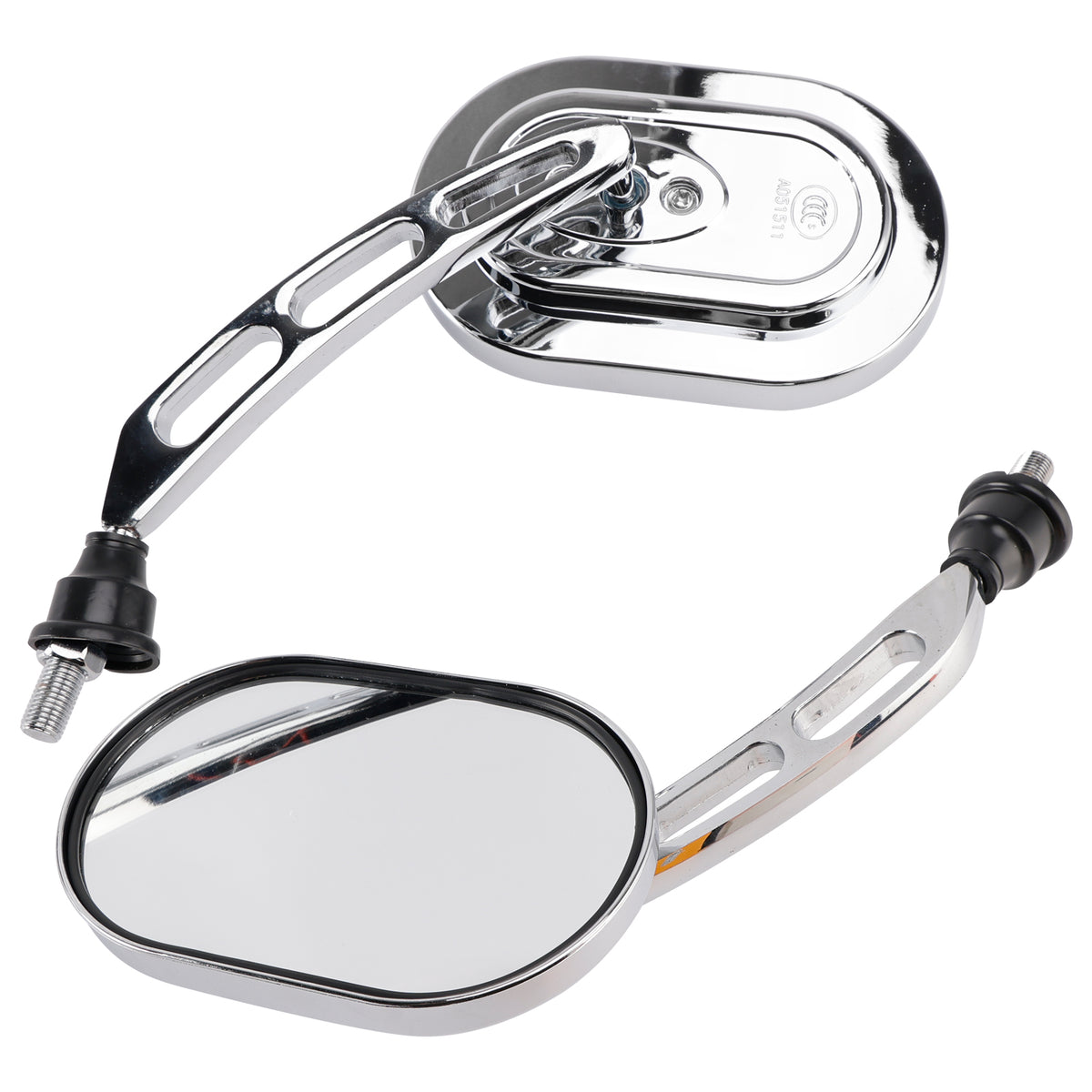 Choppers Cruiser Custom 10mm Chrome Motorcycle Rearview Side Mirrors