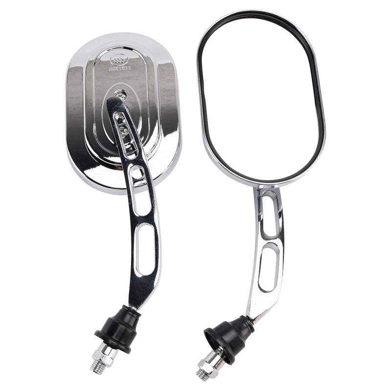 Choppers Cruiser Custom 10mm Chrome Motorcycle Rearview Side Mirrors