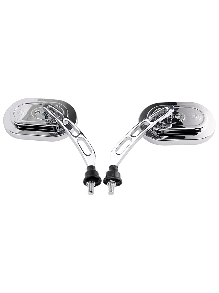 Choppers Cruiser Custom 10mm Chrome Motorcycle Rearview Side Mirrors