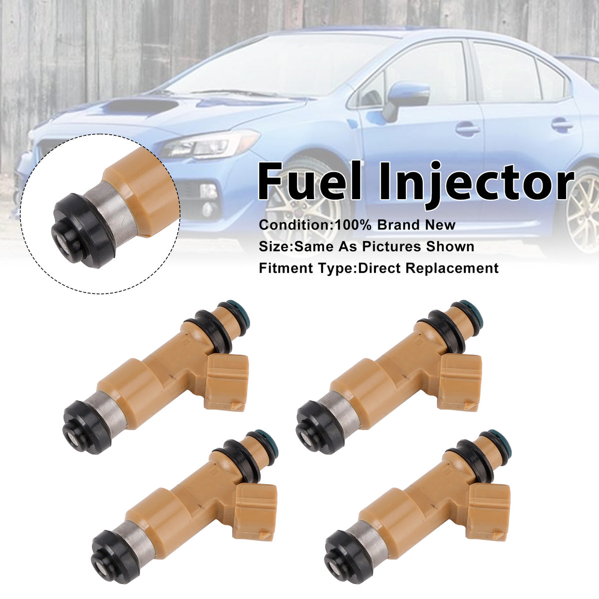 Subaru WRX 2012-2014 Legacy 2007-2012 16611-AA680 4PCS Fuel Injector