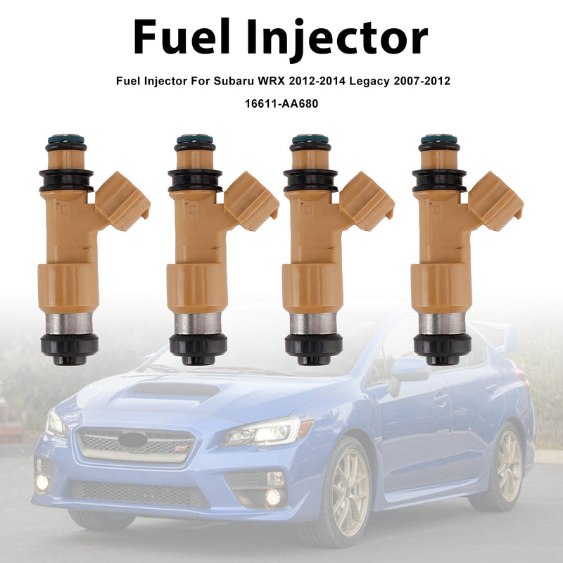 Subaru WRX 2012-2014 Legacy 2007-2012 16611-AA680 4PCS Fuel Injector