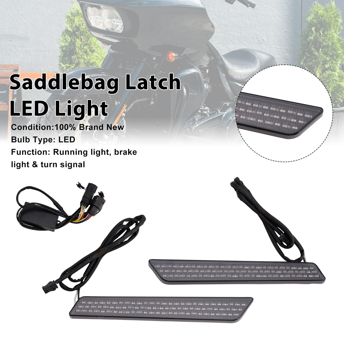 Touring Electra Street Road Glide 2014-2023 Saddlebag Latch LED Light