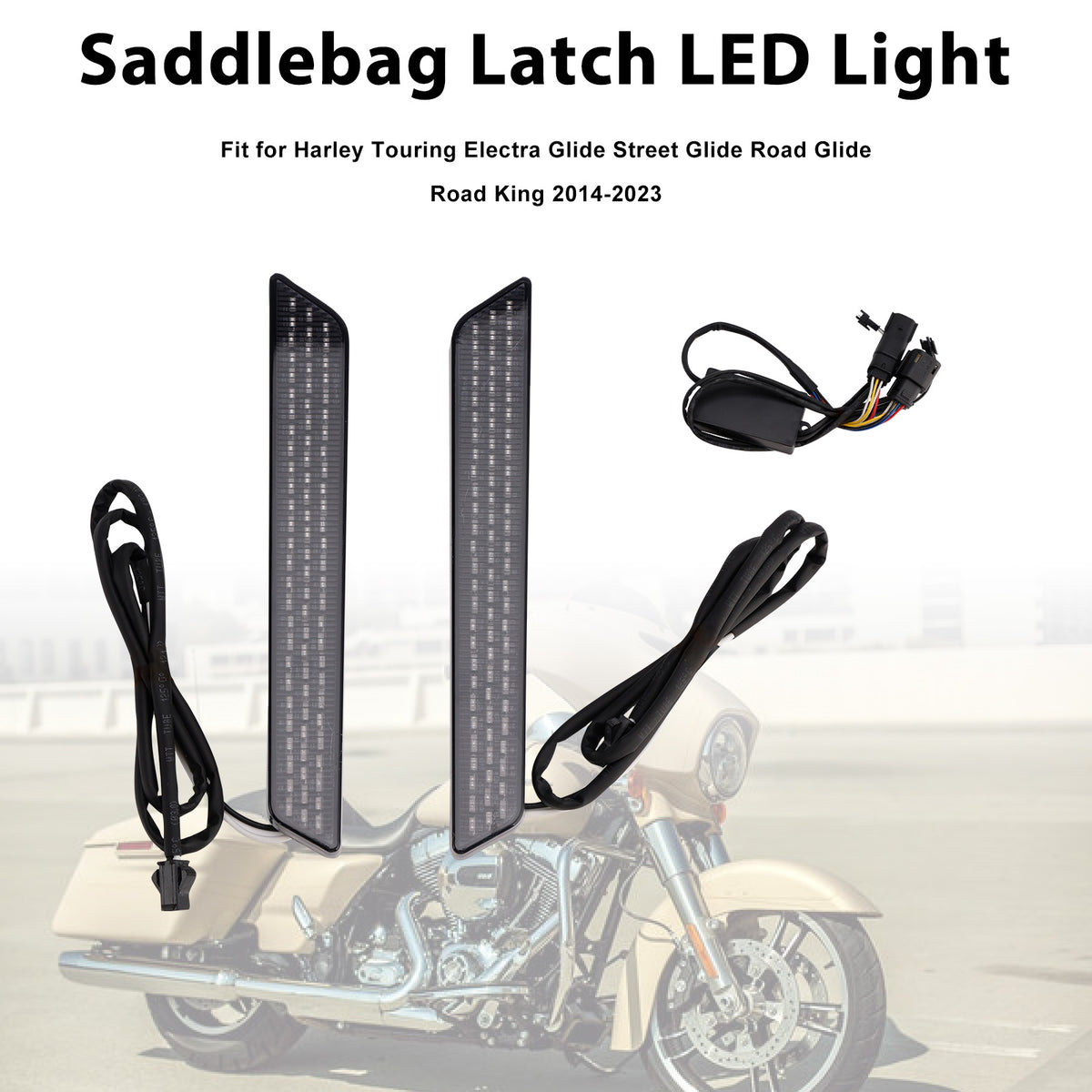 Touring Electra Street Road Glide 2014-2023 Saddlebag Latch LED Light