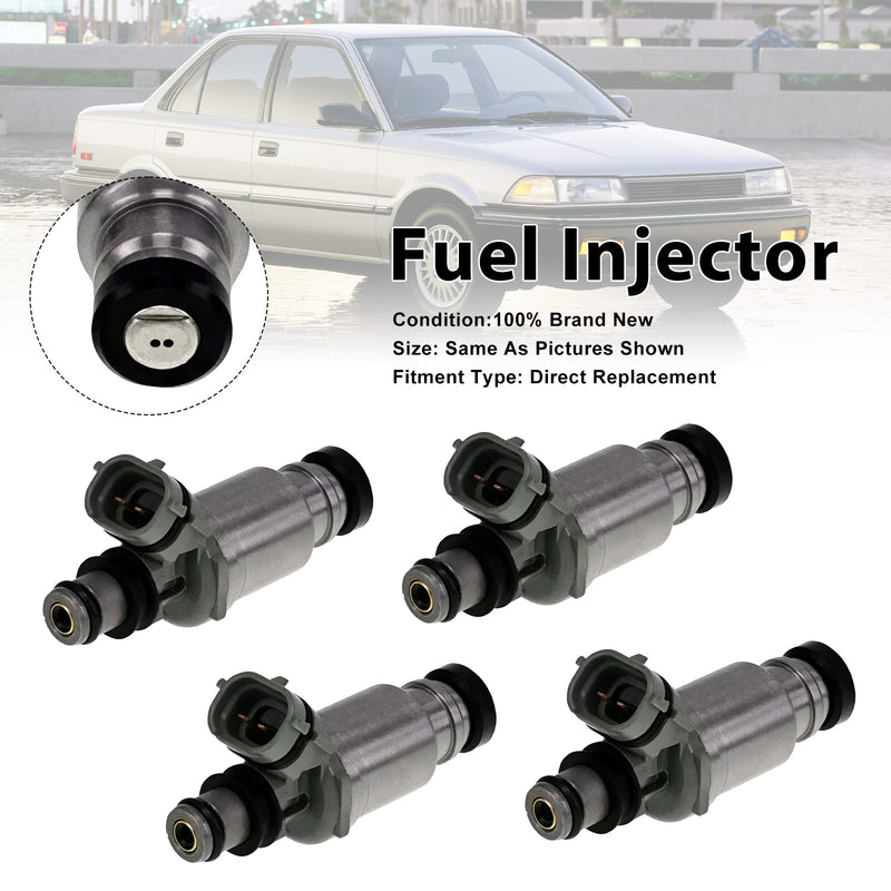 Toyota Corolla 1988-1993 Celica 1990-1993 23250-16120 4PCS Fuel Injector