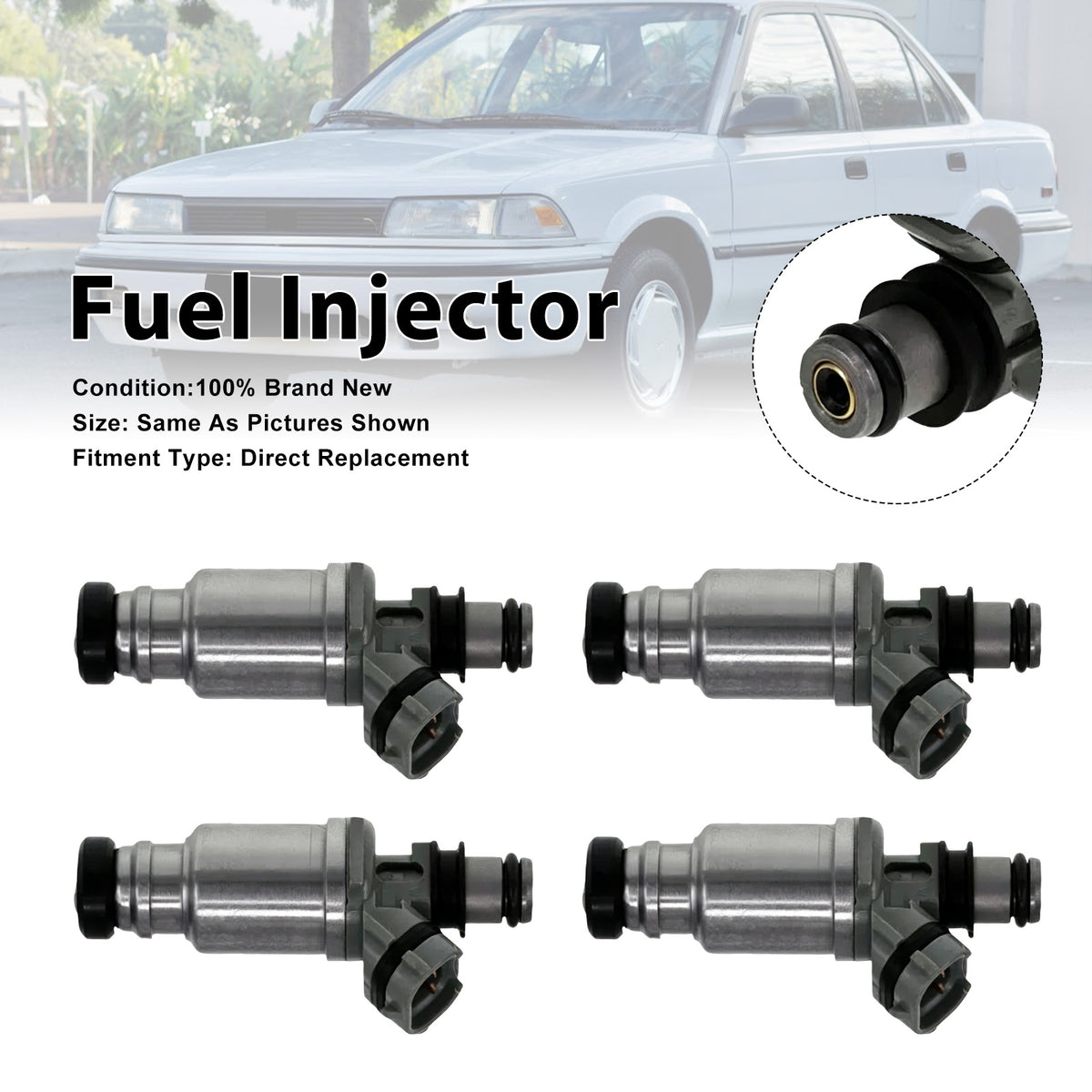 Toyota Corolla 1988-1993 Celica 1990-1993 23250-16120 4PCS Fuel Injector