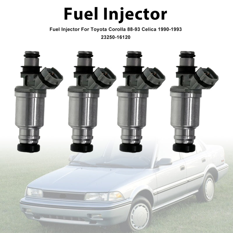 Toyota Corolla 1988-1993 Celica 1990-1993 23250-16120 4PCS Fuel Injector